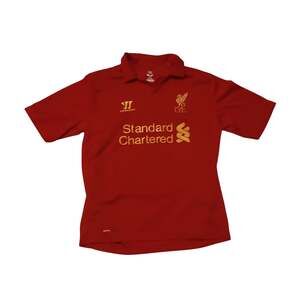 Liverpool Home Warrior Soccer Polo Jersey Men's L Garrard 8
